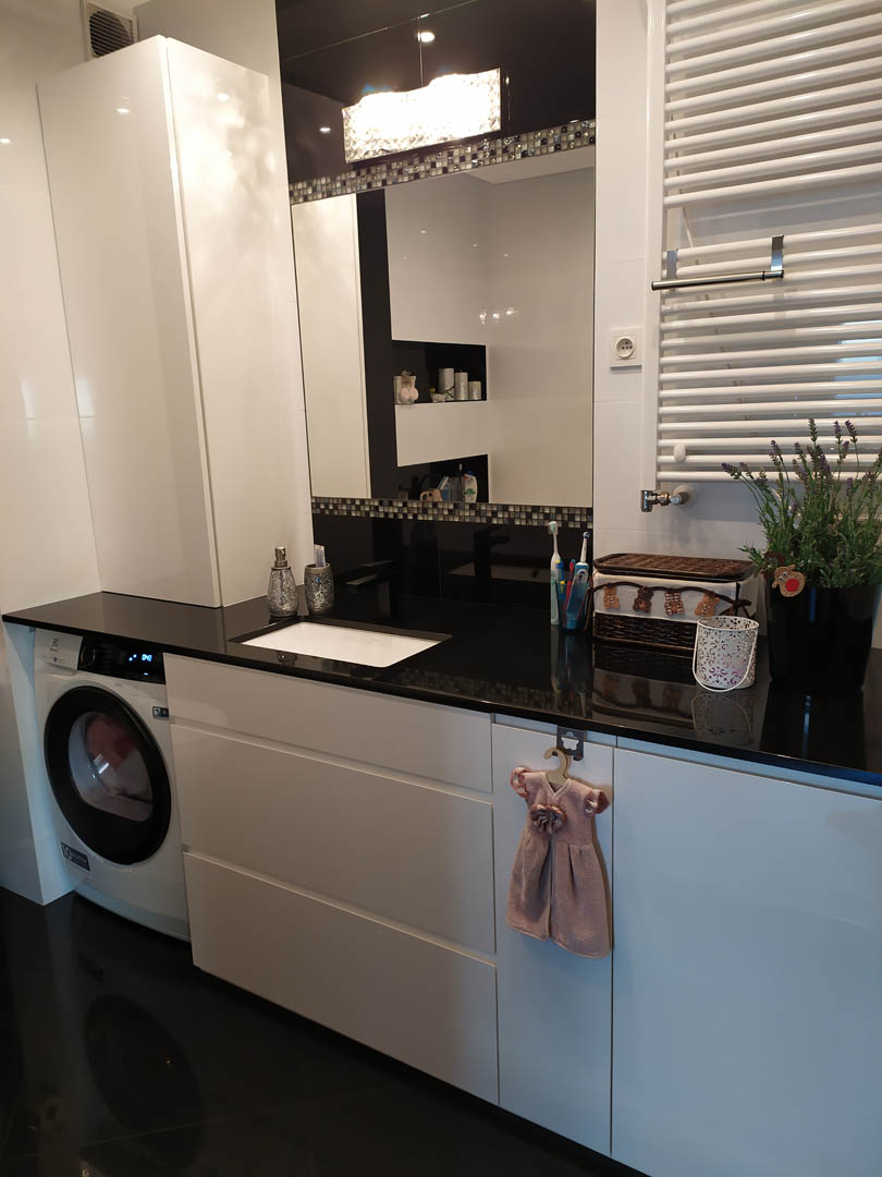 Zabudowa salon Mokotów - meble na wymiar